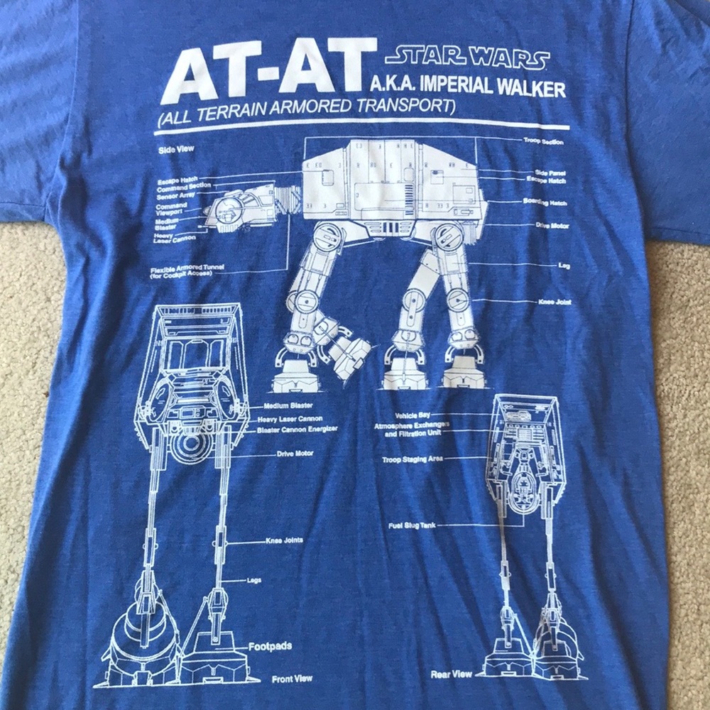 Star Wars muted Royal blue s/s t shirt - Picture 2 of 4